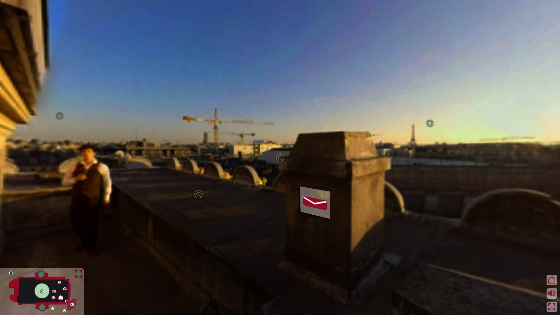 Briefkasten als Hotspot. Wenn man dort klickt