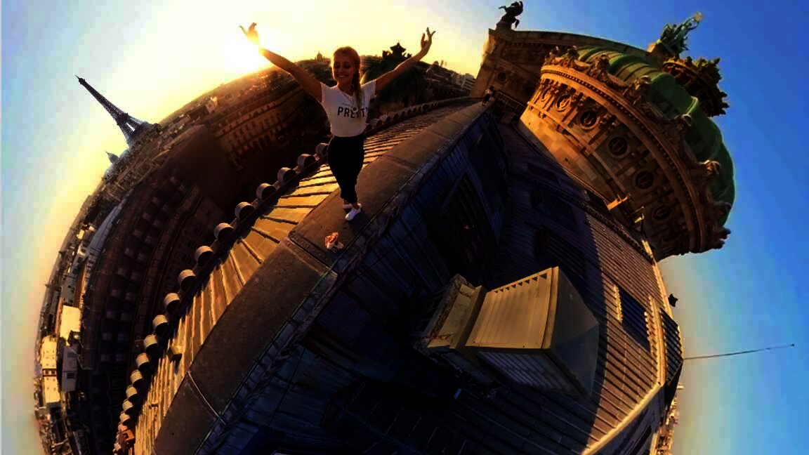 Startbildschirm des 360° Modules Find me in Paris