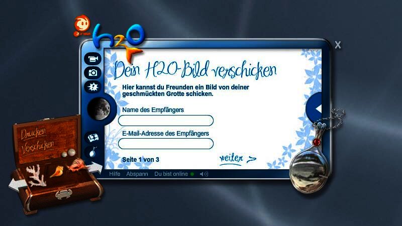 Die hochgeladenen Bilder können an Freunde verschickt werden.