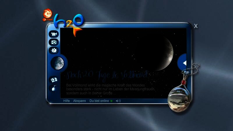 Die Redaktion kann das Widget in den Vollmond Modus versetzen
