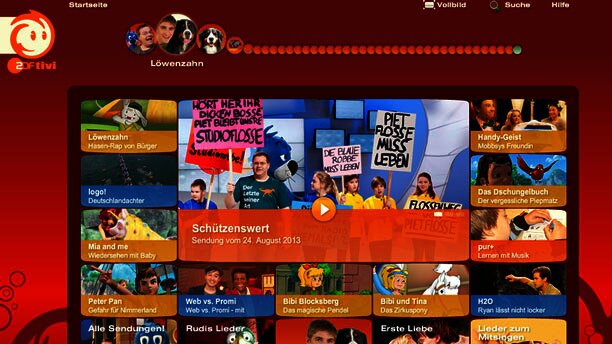 Screenshot der alten tivi Videothek